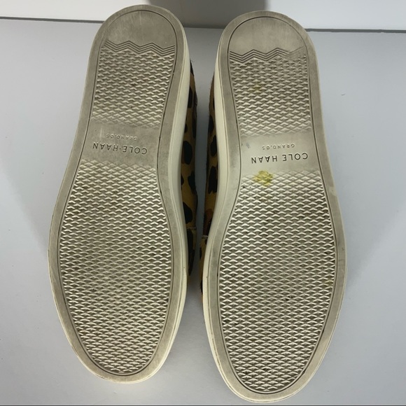 Cole Haan Pro Series Sneakers Leather Lining Tan Brown Animal Print Size: 9C - Picture 12 of 13